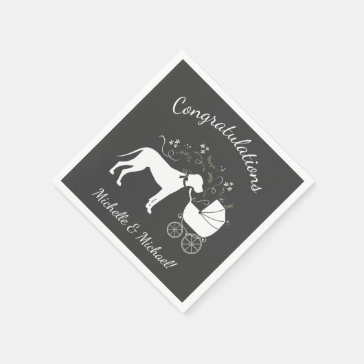 Great Dane Baby Dusche Serviette (Ecke)