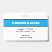 Great Dane Badge Ausweis (Rückseite)