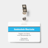 Great Dane Badge Ausweis (Rückseite mit Clip)