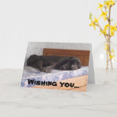 Great Dane - bald wieder gesund werden Karte (Gelbe Blume)