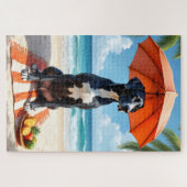 Great Dane Beach Relax Scene Puzzle (Horizontal)