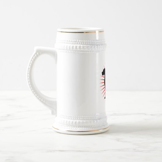 Great Dane Beer Stein Bierglas (Links)