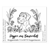 Great Dane Big Gummistempel (Prägung)