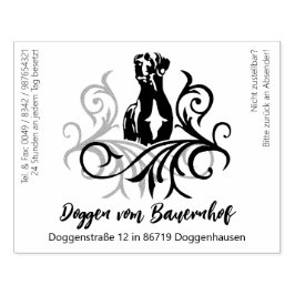 Great Dane Big  Gummistempel