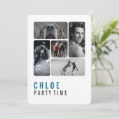 Great Dane Birthday Invitation Einladung (Stehend Vorderseite)