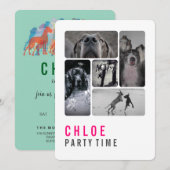 Great Dane Birthday Invitation Einladung (Vorne/Hinten)