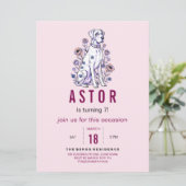 Great Dane Birthday Invitation Einladung (Stehend Vorderseite)