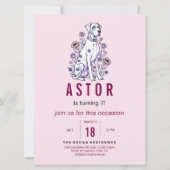 Great Dane Birthday Invitation Einladung (Vorderseite)