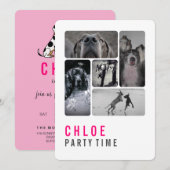 Great Dane Birthday Invitation Einladung (Vorne/Hinten)