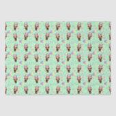 Great Dane Birthday Tissue Paper in Green Seidenpapier (Vorderseite)