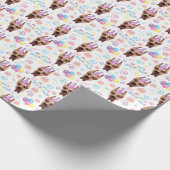 Great Dane Birthday Wrapping Paper Geschenkpapier (Ecke)