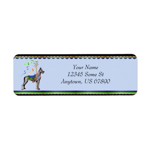 Great Dane Black Carousel Labels (Vorne)