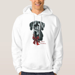 Great Dane Black Christmas Geschenke Hoodie