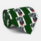 Great Dane Black Christmas Geschenke Krawatte (Gerollt)
