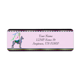 Great Dane Blue Carousel Labels