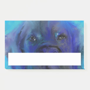 Great Dane Blue Painting Post-it Klebezettel