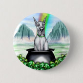 Great Dane Blue Pot O Gold Button (Vorderseite)
