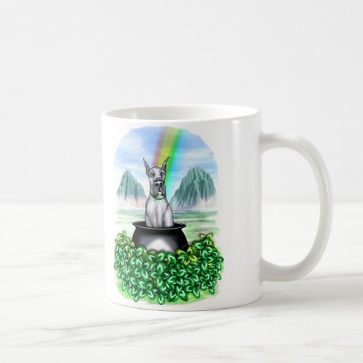 Great Dane Blue Pot O Gold Kaffeetasse (Rechts)