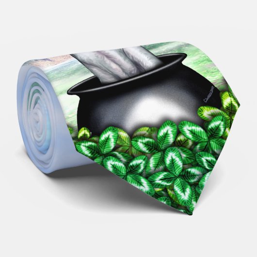 Great Dane Blue Pot O Gold Krawatte (Gerollt)