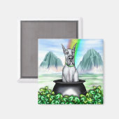 Great Dane Blue Pot O Gold Magnet (Vorderseite/Rückseite)