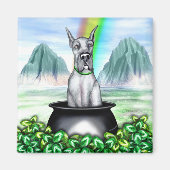 Great Dane Blue Pot O Gold Magnet (Vorne)