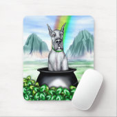 Great Dane Blue Pot O Gold Mousepad (Mit Mouse)