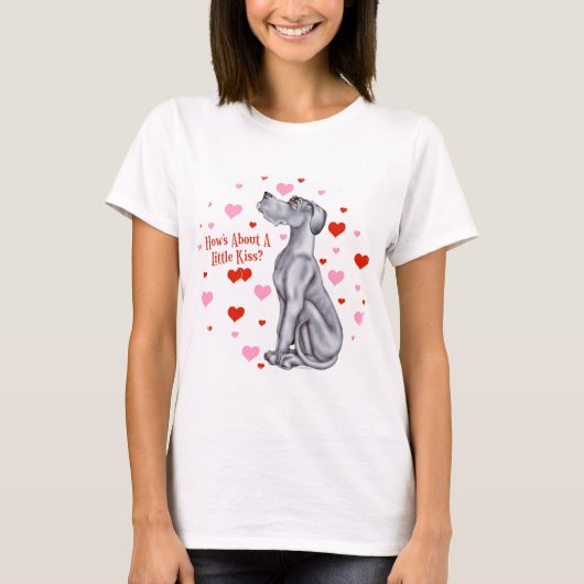 Great Dane Blue UC Kiss T-Shirt (Vorderseite)