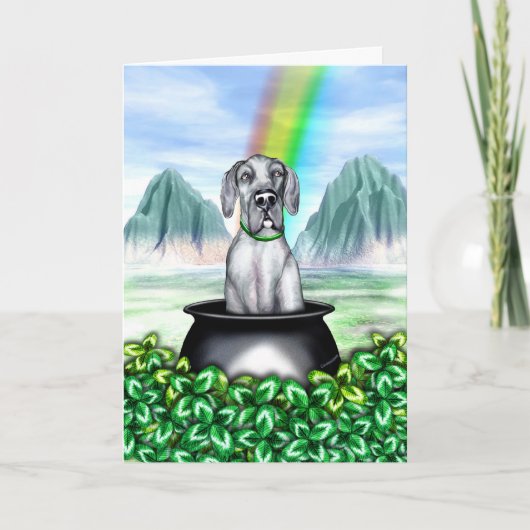 Great Dane Blue UC Pot O Gold Karte (Vorderseite)