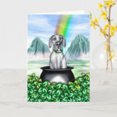 Great Dane Blue UC Pot O Gold Karte (Gelbe Blume)