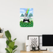 Great Dane Blue UC Pot O Gold Poster (Heimbüro)