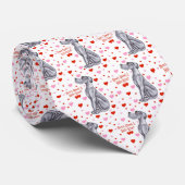 Great Dane Blue UC Valentine's Day Kiss Krawatte (Gerollt)