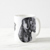 Great Dane Blue Unzugeschnitten Kaffeetasse (VorderseiteRechts)