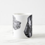 Great Dane Blue Unzugeschnitten Kaffeetasse (Mittel)