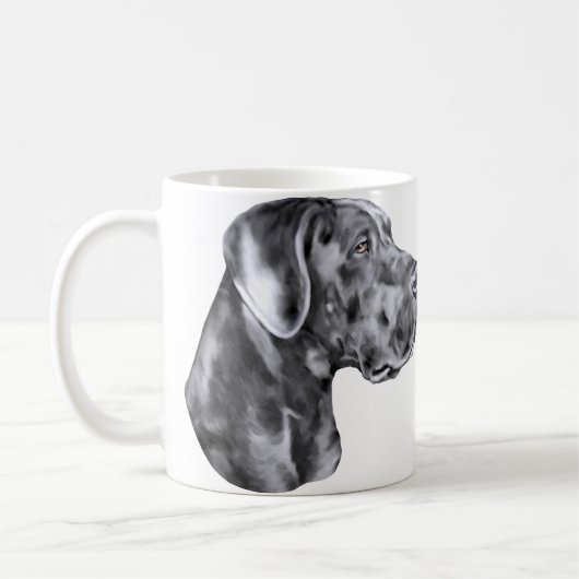 Great Dane Blue Unzugeschnitten Kaffeetasse (Links)