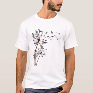 Great Dane Blume Fly Dandelion Niedlich Hund Lover T-Shirt