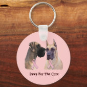 Great Dane Breast Cancer Schlüsselanhänger (Vorderseite)