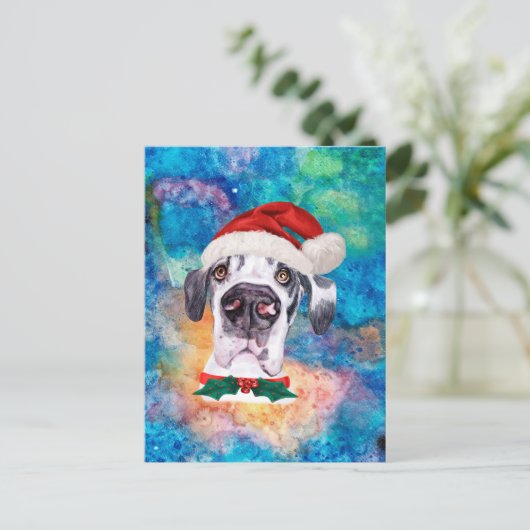 Great Dane Breed Dog Weihnachten (Stehend Vorderseite)