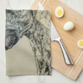 Great Dane (Brindle) Malerei - Original Hund Kunst Handtuch (Viertel Falte)