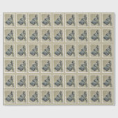 Great Dane (Brindle) Malerei - Original Hunde Art Geschenkpapier (Flach)