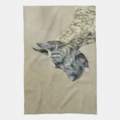Great Dane (Brindle) Malerei - Original Hunde Art Geschirrtuch (Vertikal)