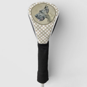 Great Dane (Brindle) Malerei - Original Hunde Art Golf Headcover