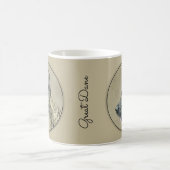 Great Dane (Brindle) Malerei - Original Hunde Art Kaffeetasse (Mittel)