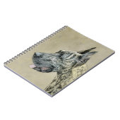 Great Dane (Brindle) Malerei - Original Hunde Art Notizblock (Linke Seite)