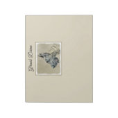 Great Dane (Brindle) Malerei - Original Hunde Art Notizblock (Rotiert)