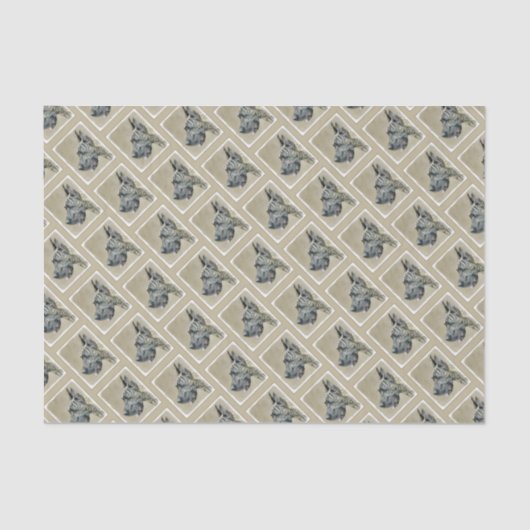 Great Dane (Brindle) Malerei - Original Hunde Art Seidenpapier (Vorderseite)