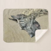 Great Dane (Brindle) Malerei - Original Hunde Art Sherpadecke (Vorderseite (Horizontal))