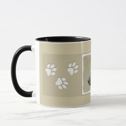 Great Dane (Brindle) Malerei - Original Hunde Art Tasse (Links)