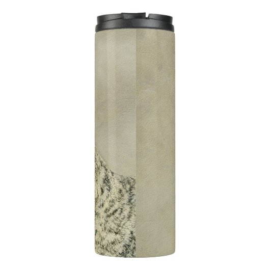 Great Dane (Brindle) Malerei - Original Hunde Art Thermosbecher (Rückseite)