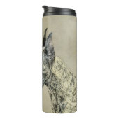 Great Dane (Brindle) Malerei - Original Hunde Art Thermosbecher (Nach rechts gedreht)