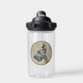 Great Dane (Brindle) Malerei - Original Hunde Art Trinkflasche (Rückseite)